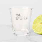 Hunde-Fan Schnapsglas (Rückseite)