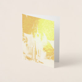 Hunde feiern neues Jahr Folienkarte