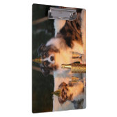 Hunde feiern neues Jahr Klemmbrett (Rechts)