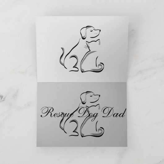 Hunde Feiertagskarte (Innenseite)