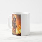 Hunde-Feuerwehren-Tasse Kaffeetasse (Vorderseite Links)