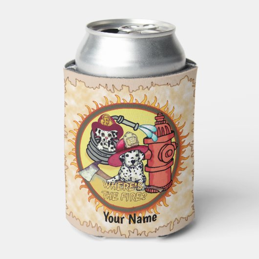 Hunde Feuerwehrleute können kühler Dosenkühler (Kanne Vorderseite)