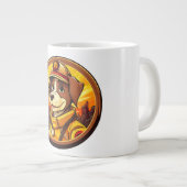 Hunde Feuerwehrmann Jumbo-Tasse (Vorderseite Rechts)