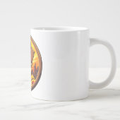 Hunde Feuerwehrmann Jumbo-Tasse (Rechts)