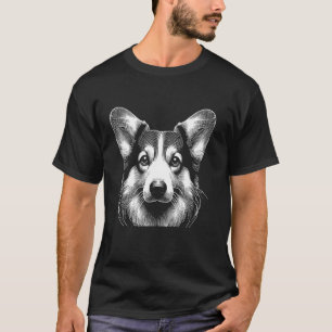 Hunde-Fingerabdruck - Pembroke Welsh Corgi Dad Mom T-Shirt