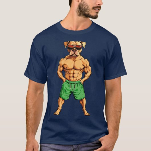 Hunde Fitness T - Shirt (Vorderseite)