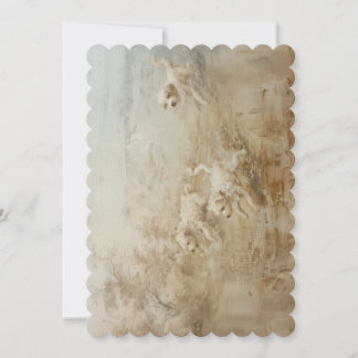 Hunde - Flache Einladungsgröße: 12,7 cm x 17,8 cm Einladung