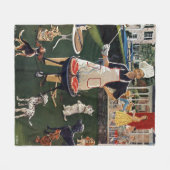 Hunde Fleecedecke (Vorderseite (Horizontal))