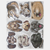Hunde Fleecedecke (Vorderseite)