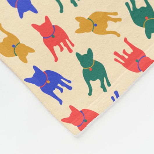 Hunde Fleecedecke (Ecke)