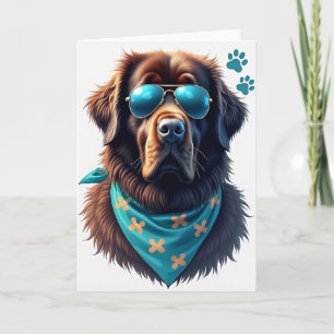 Hunde-Flieger Vatertagskarte Karte