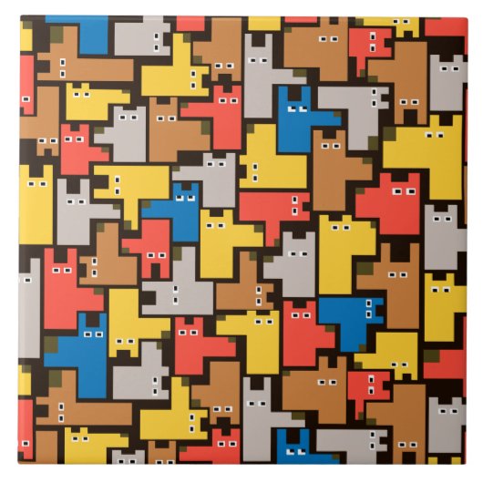 Hunde Fliese (Vorderseite)