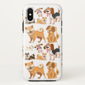 Hunde, Floppy-Ohren, Curly-Schwanz Case-Mate iPhone Hülle (Rückseite)