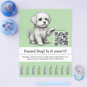 Hunde Flyer Vorlage Abreißbar (Einzeln)