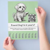 Hunde Flyer Vorlage Abreißbar (Hand)