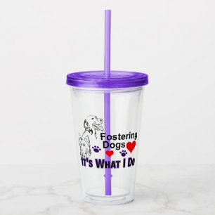 Hunde fördern, das ist was ich tue Acryl-Tumbler Acryltrinkbecher
