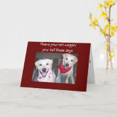 HUNDE FÖRDERN GUT ZU WERDEN KARTE (Gelbe Blume)