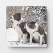 Hunde-Foto-Andenken Fotoplatte (Vorderseite)