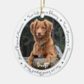 Hunde Foto Beileid Keepake Pet Memorial Keramik Ornament (Links)