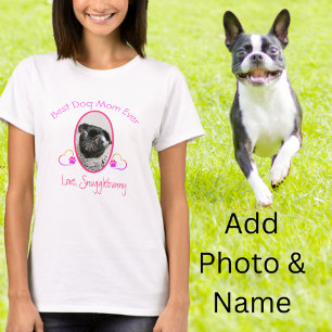 Hunde-Foto Beste Hundemutter Aller Zeiten Herz Pfo T-Shirt