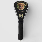 Hunde Foto Bester Großdad per Par Custom Monogram  Golf Headcover (Vorderseite)