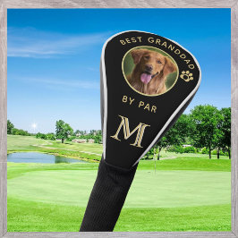 Hunde Foto Bester Großdad per Par Custom Monogram  Golf Headcover