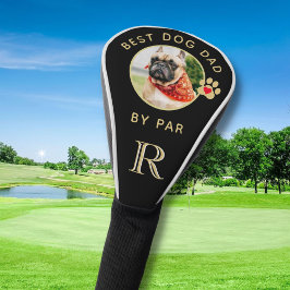 Hunde Foto Bester Vater nach Par-Standard Monogram Golf Headcover
