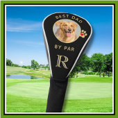 Hunde Foto Bester Vater nach Par-Standard Monogram Golf Headcover
