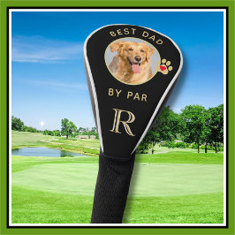 Hunde Foto Bester Vater nach Par-Standard Monogram Golf Headcover