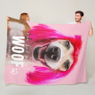 Hunde Foto Blanket | Du hattest mich in Woof Fleecedecke