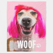 Hunde Foto Blanket | Du hattest mich in Woof Fleecedecke (Vorderseite)