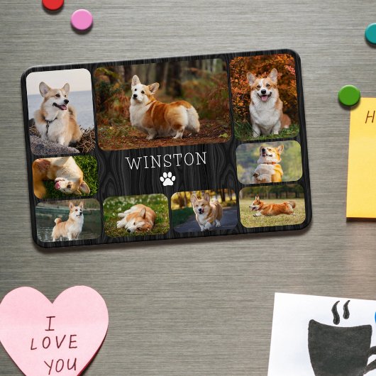 Hunde-Foto-Collage Magnet