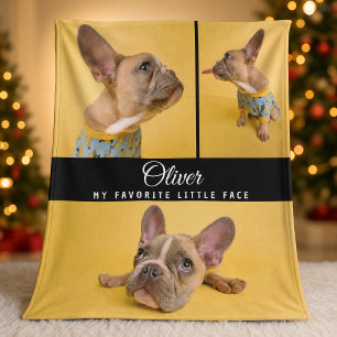 Hunde-Foto-Collage-Skriptname Süße Erinnerung Fleecedecke