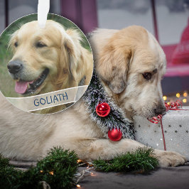 Hunde Foto Custom Acrylic Christmas Ornament