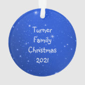 Hunde Foto Custom Acrylic Christmas Ornament (Rückseite)