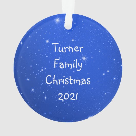 Hunde Foto Custom Acrylic Christmas Ornament (Rückseite)