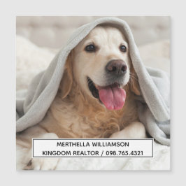 Hunde Foto Custom Magnet Business Card