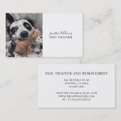 Hunde-Foto-Dog-Trainer-Verhaltenskarte Visitenkarte (Vorne/Hinten)