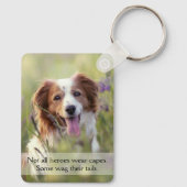 Hunde-Foto-Doppelseitiges Aluminium Schlüsselanhänger (Rückseite)