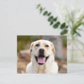Hunde-Foto Feiertagspostkarte (Stehend Vorderseite)
