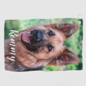 Hunde Foto - Foto Haustiere Vater Hund Lover Golfhandtuch (Horizontal)