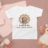 Hunde Foto Geschenk für Kinder Big Brother Schwest Baby T-shirt