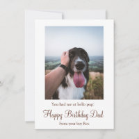 Hunde Foto Happy Geburtstag Vater von Rescue Hund