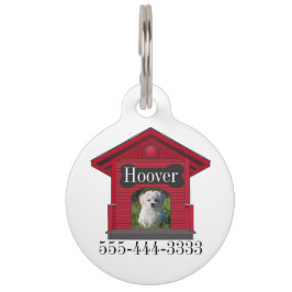 Hunde-Foto Hundehaus mit Knochen-ID-Markierung hoc Haustiermarke