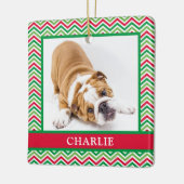 Hunde-Foto Keramikornament (Links)