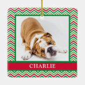 Hunde-Foto Keramikornament (Rückseite)