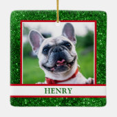 Hunde-Foto Keramikornament (Rückseite)