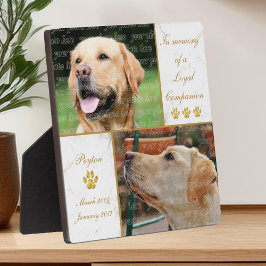 Hunde Foto Loyal Companion Pet Keepake Memorial Fotoplatte
