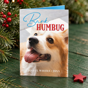Hunde-Foto Lustiges Bellen Humbug Weihnachten