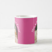 Hunde-Foto Mein Bester Freund Rosa Design Kaffeetasse (Mittel)